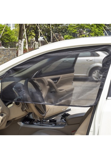 Youtek Araç Yan Camı Manyetik Güneşlik Perdesi - Kolay Kurulum, Siyah Ağ Mesh Malzeme