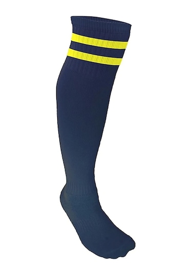 Evox 7-14 Yaş Çocuk Profesyonel Futbol Çorabı Lacivert - Sarı