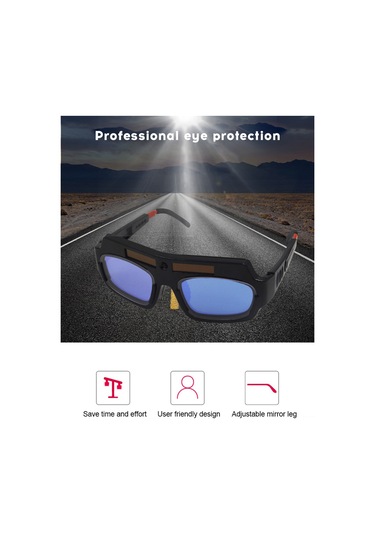 Padalink Otomatik Ayarlanabilir Kaynak Gözlüğü - Güçlü Işık Korumalı, Solar Enerjili, Pc Malzeme