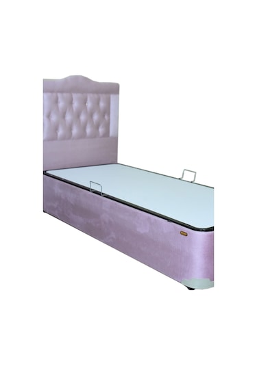 Bengimobilya Baza-Başlık Tay Tüy Pembe Silinir Model Kapitone Deri Başlık Meta