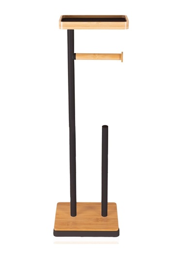 The Mia Tepsili Tuvalet Kağıdı Standı Siyah Glv0756 Siyah