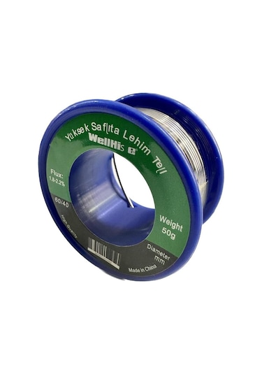 Wellhise Lehim Teli 50gr 0,8mm 60/40 Kalay/kurşun
