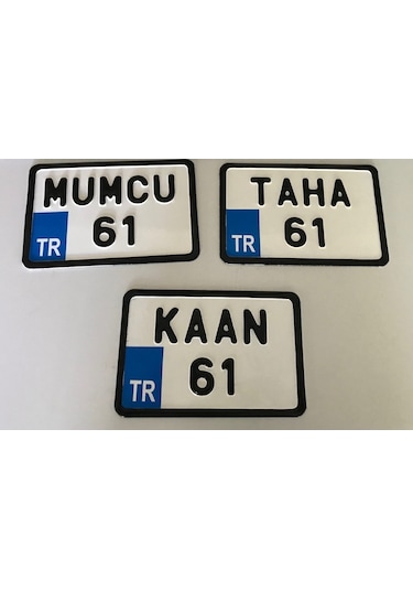 Dekor Plaka.Bisiklet Plakası.Kare Plaka.Motor Plakası Türkiye