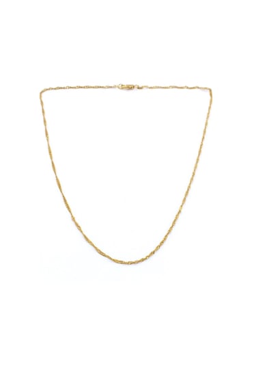 Altın Kaplama Singapur Zincir 45 Cm Zn-248 Altın