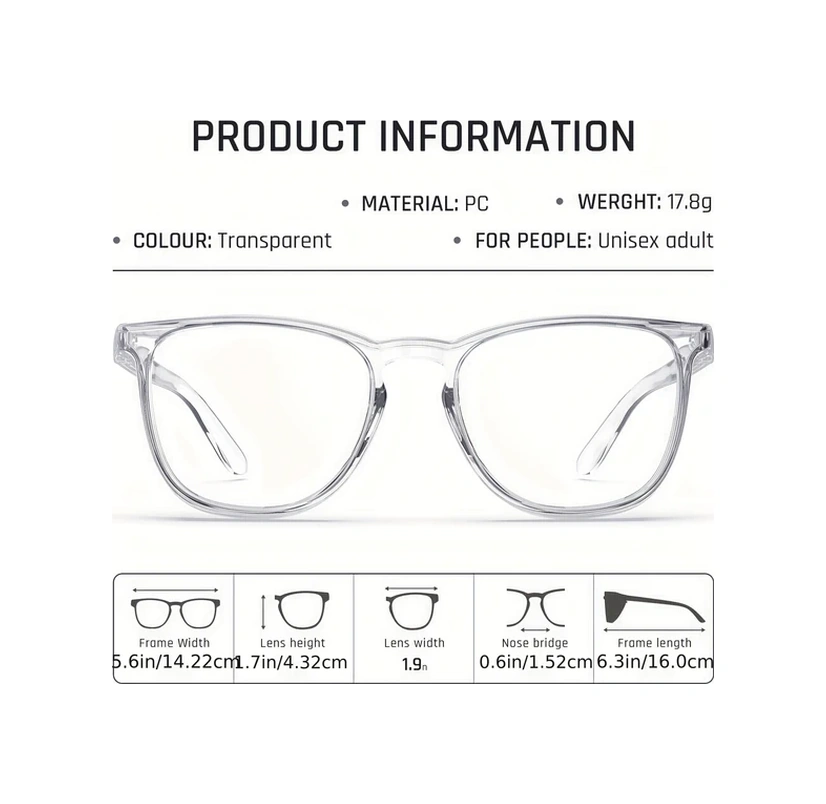 Willowhaven Siyah 1 Çift Şık Anti Fog Çizilmeye Dayanıklı Güvenlik Gözlüğü - Kadın Erkek İçin Koruyucu