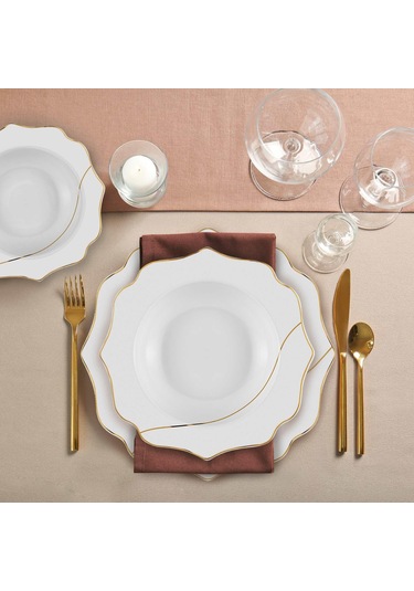 The Mia Dor 24 Parça Yemek Seti - Bone Porselen