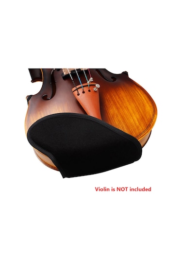 Ruicoo Keman Çene Yastığı, Yumuşak Pamuklu Sprey Kapaklı, 3/4-4/4 Kemanlar İçin, Siyah Renk, Oynama Konforu Sağlar
