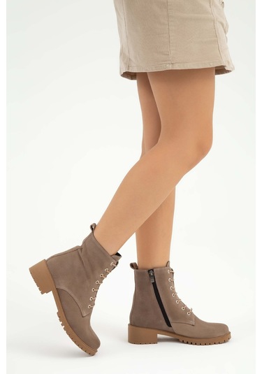 Tamer Tanca Kadın Hakiki Deri Vızon Suet Yrm Casual Bot 33 Tnc1996 Bn Bot Sk22/23 Vızon Suet Yrm Vizon