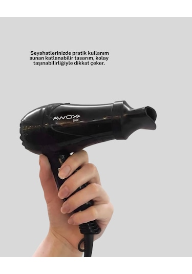 Awox Mini Fön Siyah