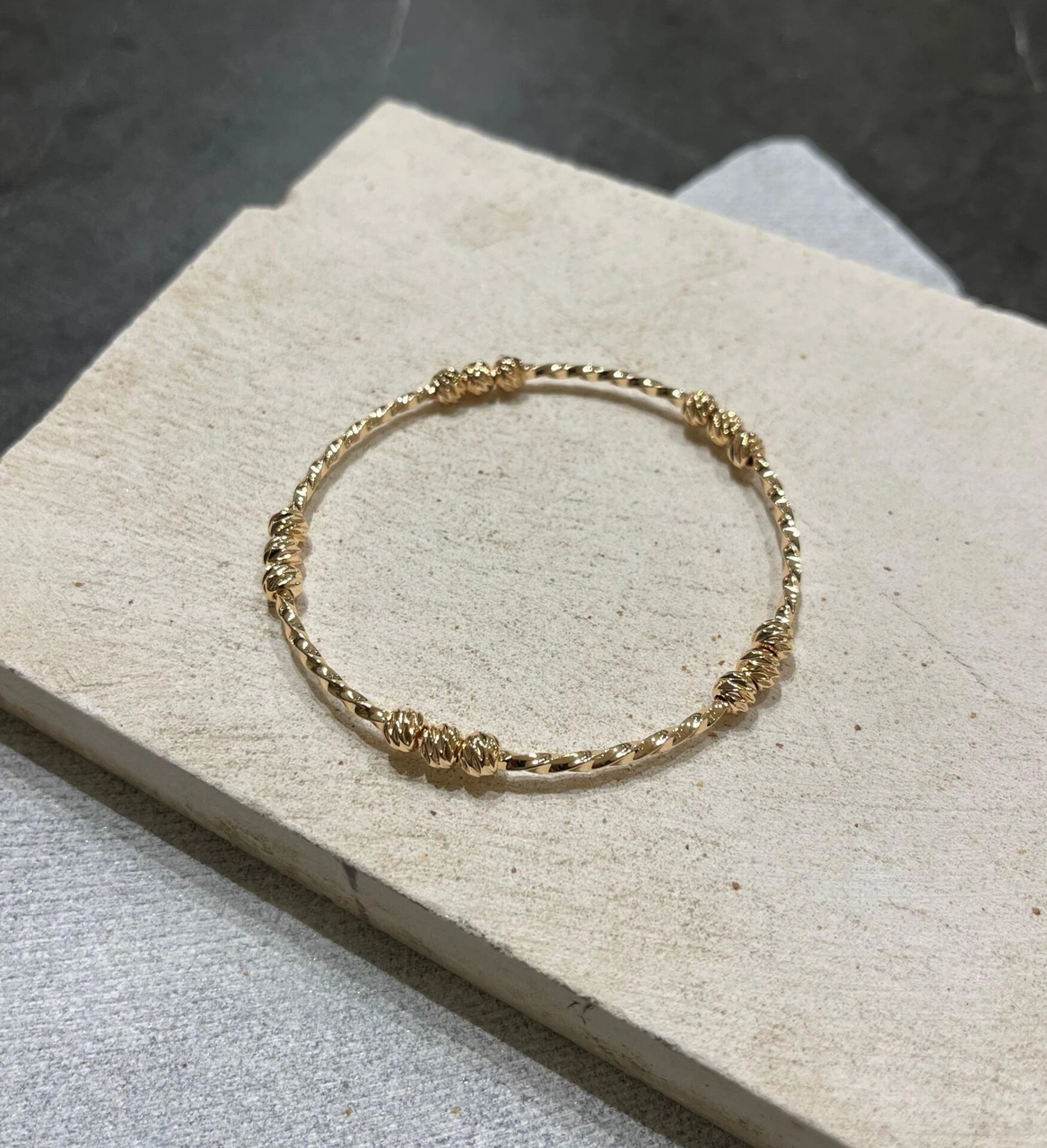 Ysx Altın Rengi Üç Toplu Bilezik Çok Renkli