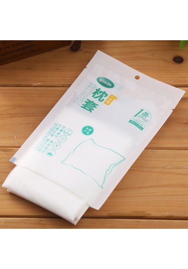 Ranyeek Seyahat İçin Tek Kullandım Atılan Vakumlu Yastık Kılıfı - Hijyenik Otel Konaklama Koruyucu, Yumuşak Tekstil Malzeme, Taşınması Kolay 1 Adet Paket Diğer