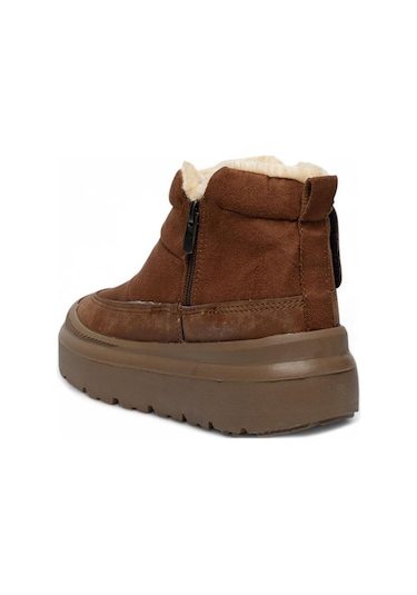 Celira Twg İçi Kürklü Taba Süet Kadın Bot & Bootie Nsb823 Taba