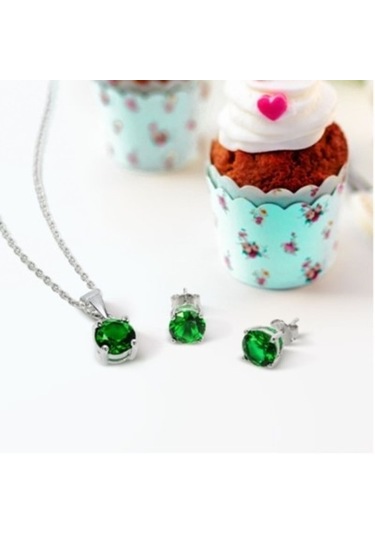 Gümüş Zümrüt Tektaş Set