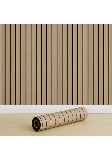 Brano Kendinden Yapışkanlı Duvar Lambiri 40 Cm X 280 Cm Naturel