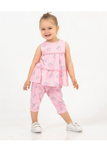 Harika Kids Kız Bebek Tunik Model Alt-üst Takım 001
