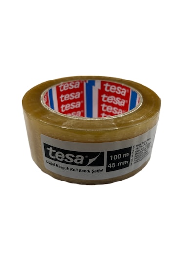 Tesa 4263 Doğal Kauçuk Koli Bandı Şeffaf 100M x 45 Mm.