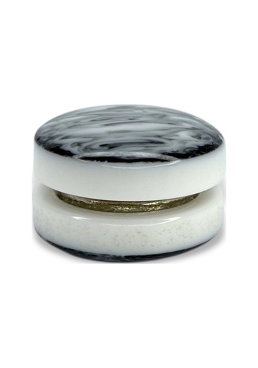 Eşarp Ve Şal Mıknatısı Mermer Desenli Siyah Beyaz - Başörtü Tutucu Kadın Tesettür Aksesuar Mıknatıs Desenli