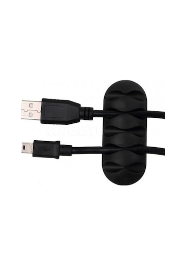 3 Adet 5 Kanallı Kablo Kanalı Tutucu Düzenleyici Sabitleyici N11.164