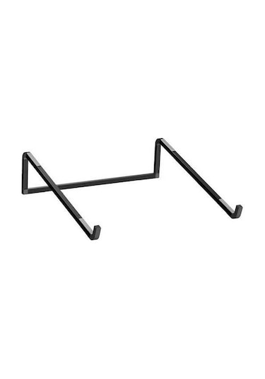 Ebitda Alüminyum Alaşımlı Katlanabilir Dizüstü Bilgisayar Standı - Siyah Dizüstü Soğutma Braketli, Omurga Destekli, Taşınabilir, 17,3 Uygun