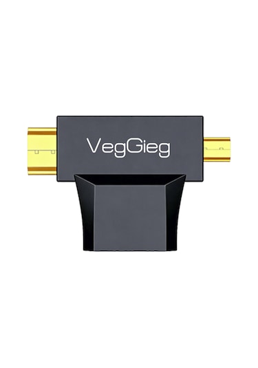Veggieg Mini Hdmı / Micro Hdmı Erkek To Hdmı Dişi Dönüştürücü Adaptör