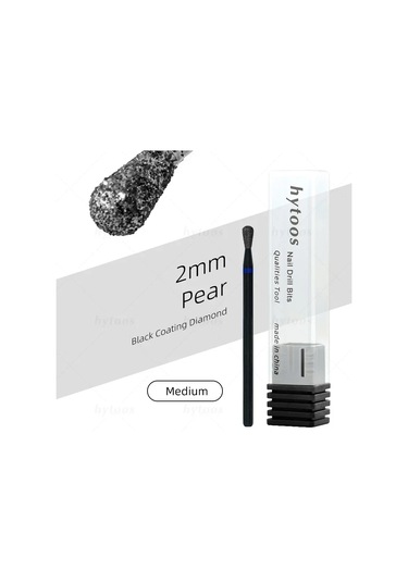 Hytoos Pro Siyah Elmas Tırnak Matkap Uçları Rus Tırnak Eti Ucu Tırnak Matkap Ölü Cilt Tırnak Eti Temizleyici Çivi Ön Tedavi Araçları Mavi