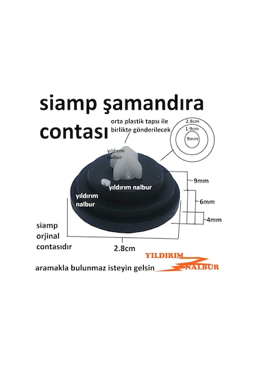 Siamp Gömme Rezervuar İç Takım Şamandıra Contası Flatör Contası O Beyaz - Siyah