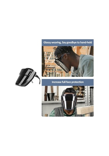 Yulong Hallow 180 Geniş Görüşlü Pc Kaynak Maskesi Siyah S