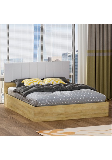 Garaj Home Doğa Çift Kişilik 160x200 Karyola - Meşe Diğer