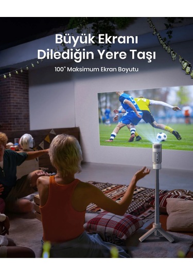 Anker Nebula Capsule Air Taşınabilir Projeksiyonlu Hoparlör Beyaz D4112