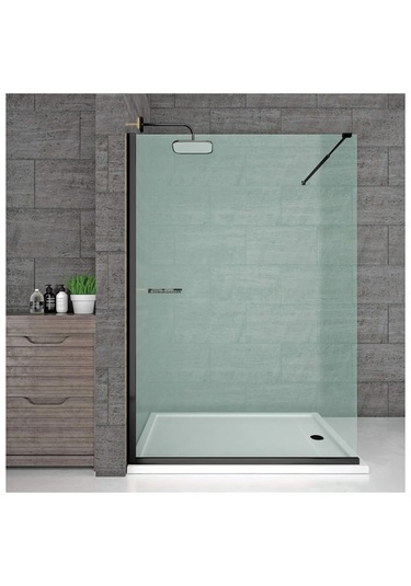 Duşakabin Sabit Cam Teleskopik Gergi Aparatları Siyah 60cm - 120 Cm Siyah