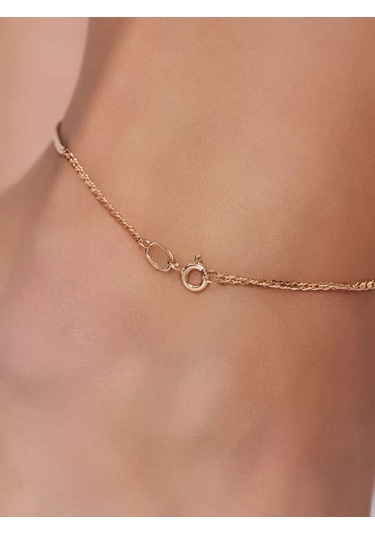Mıx Jewelry Altın Gümüş Ayak Bilekliği 152572342 Altın