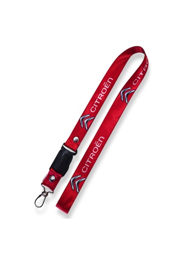 Citroen Logolu Kırmızı Araç Oto Ayna Askısı Citroen Anahtarlıklı Ayna Ipi