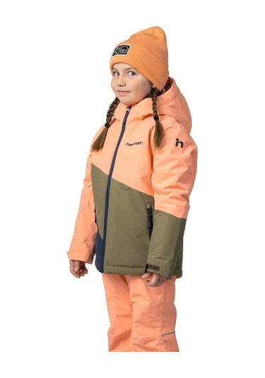 Hannah Kigali Jr Çocuk Kayak Mont - Cantaloupe/burnt Olive Çok Renkli