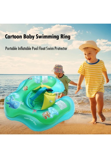 Bebek İçin Yüzme Simidi Yeni Çocuk Parti Daire Karikatür Şişme