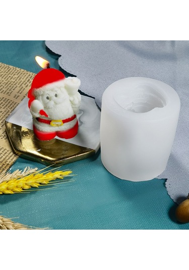 Sones Kendin Yap Noel Mum Aromaterapi Alçı Silikon Kalıp, Şekil: Origami Noel Ağacı