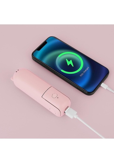 Fortunelane Usb Çift Kullanım Klipli Ventilatör: Iç/dış, Şarj Edilebilir, Mini Taşınabilir Fan