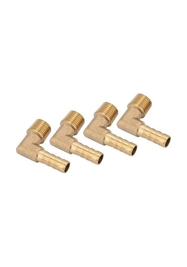 Trendooze 4 Pcs Hortum Dikeni Pirinç Erkek Dirsek Adaptör, G1/4 Inç, Bağlantı Hizmeti 2574 Diğer