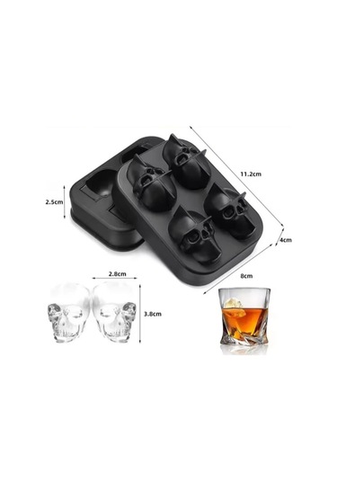 Kuru Kafa Şekilli Silikon Buz Kalıbı Açık Mavi