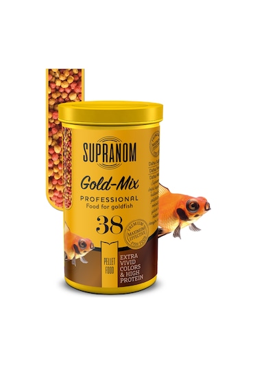 Supranom Japon Balık Yemi Gold-Mix Pellet Food 250Ml (38)