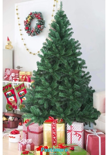 Süsleme Seti Yılbaşı Çam Ağacı Renkli Işığı Ve Yeni Yıl Süsleri Noel Paketi 180 Cm 500 Dal