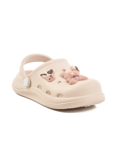 Ekru Eva Hafif Kız Çocuk Sabo Terlik 303 F Bej