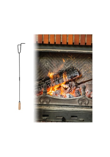 Dolıty Toz Alma Kancası Ahşap Saplı Dövme Demir Ateş Stil-b Stil B Çok Renkli