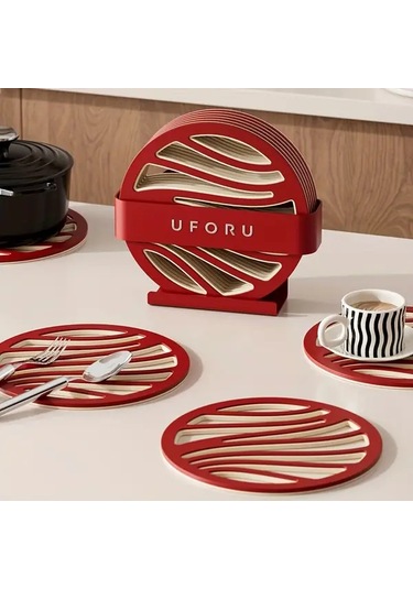 Awesomestore Yeşil Lüks 6'lı Set Çift Katlı Kaymaz Silikon Tutucu, Yüksek Isıya Dayanıklı