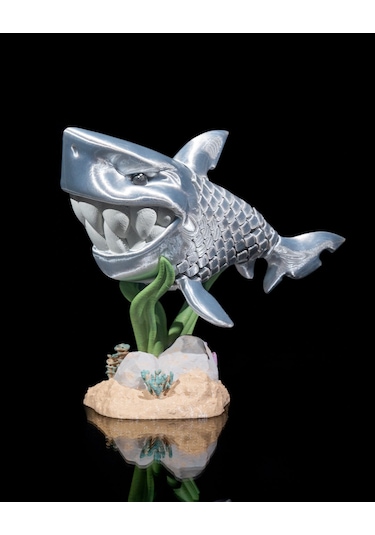 Hareketli Beyaz Köpek Balığı 16x9 Cm