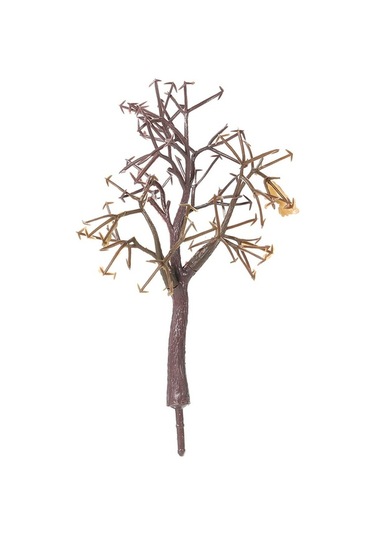 Xianwen Geeksen 10 Adet Gerçekçi Plastik Model Ağaç - Tren