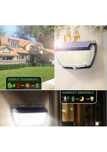 Upway 160 Led Yansımalı Yeni Model Solar Güneş Enerjili Sensörlü Lamba