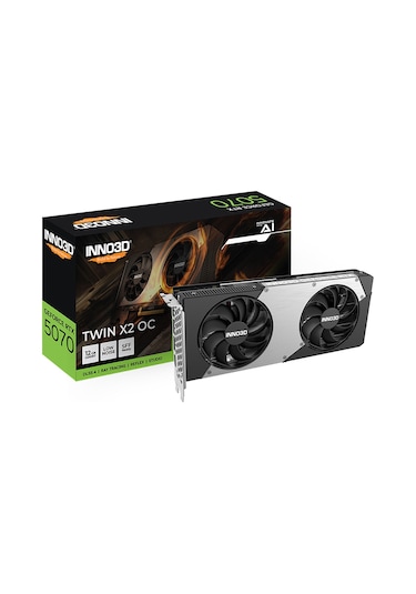 Inno3D N50702-12D7X-195064N GeForce RTX5070 Twin x2 OC 12GB 192Bit GDDR7 Ekran Kartı