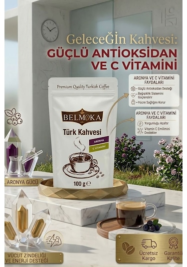 Aronya Ve C Vitamini Katkılı Türk Kahvesi 100gr Türk Kahvesi