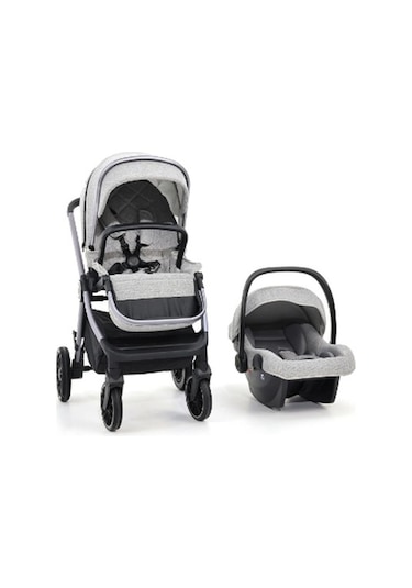 Duux Pro Max Travel Sistem Bebek Arabası Light Grey-10402