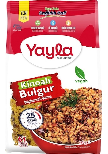 Yayla Gurme Fit Kırmızı Kinoa & Domatesli Bulgur 360 G